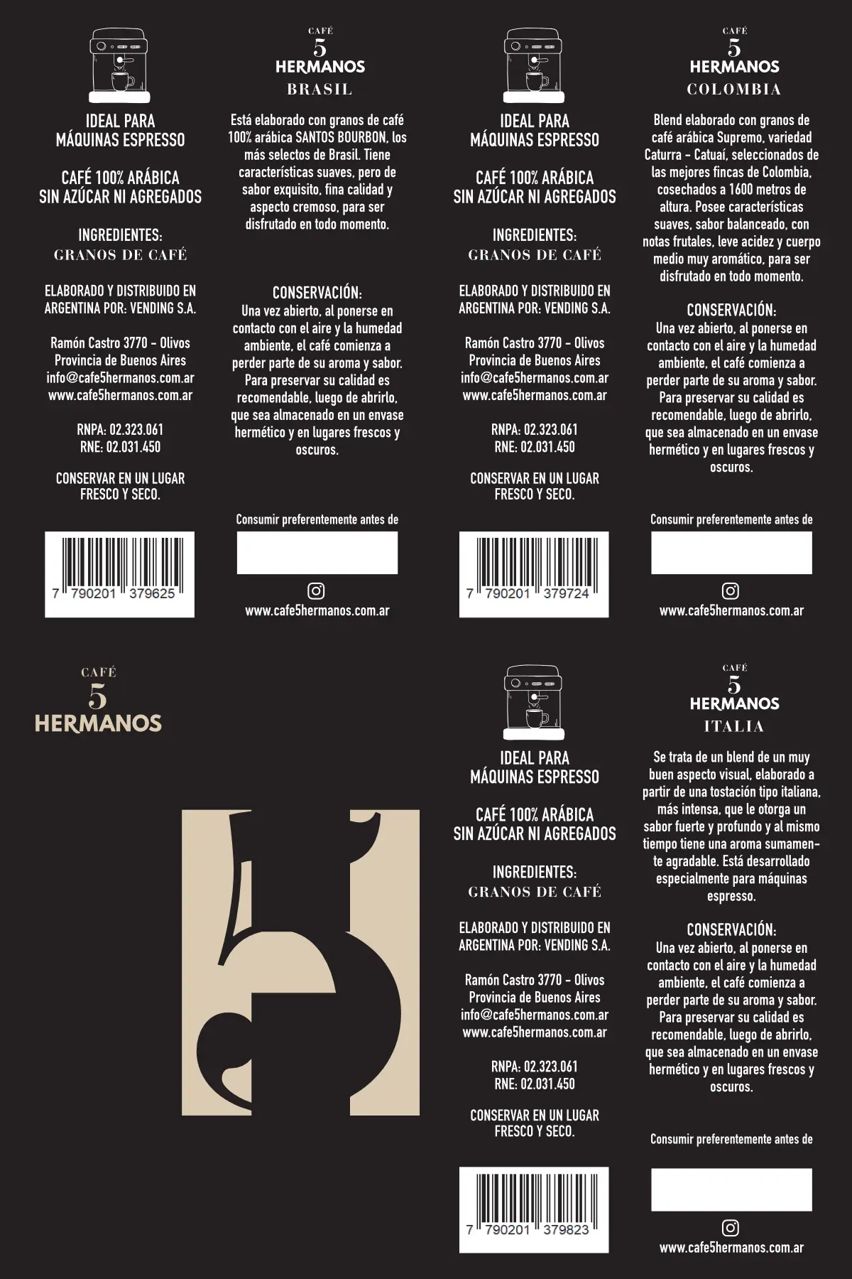 5 Hermanos - Trasera