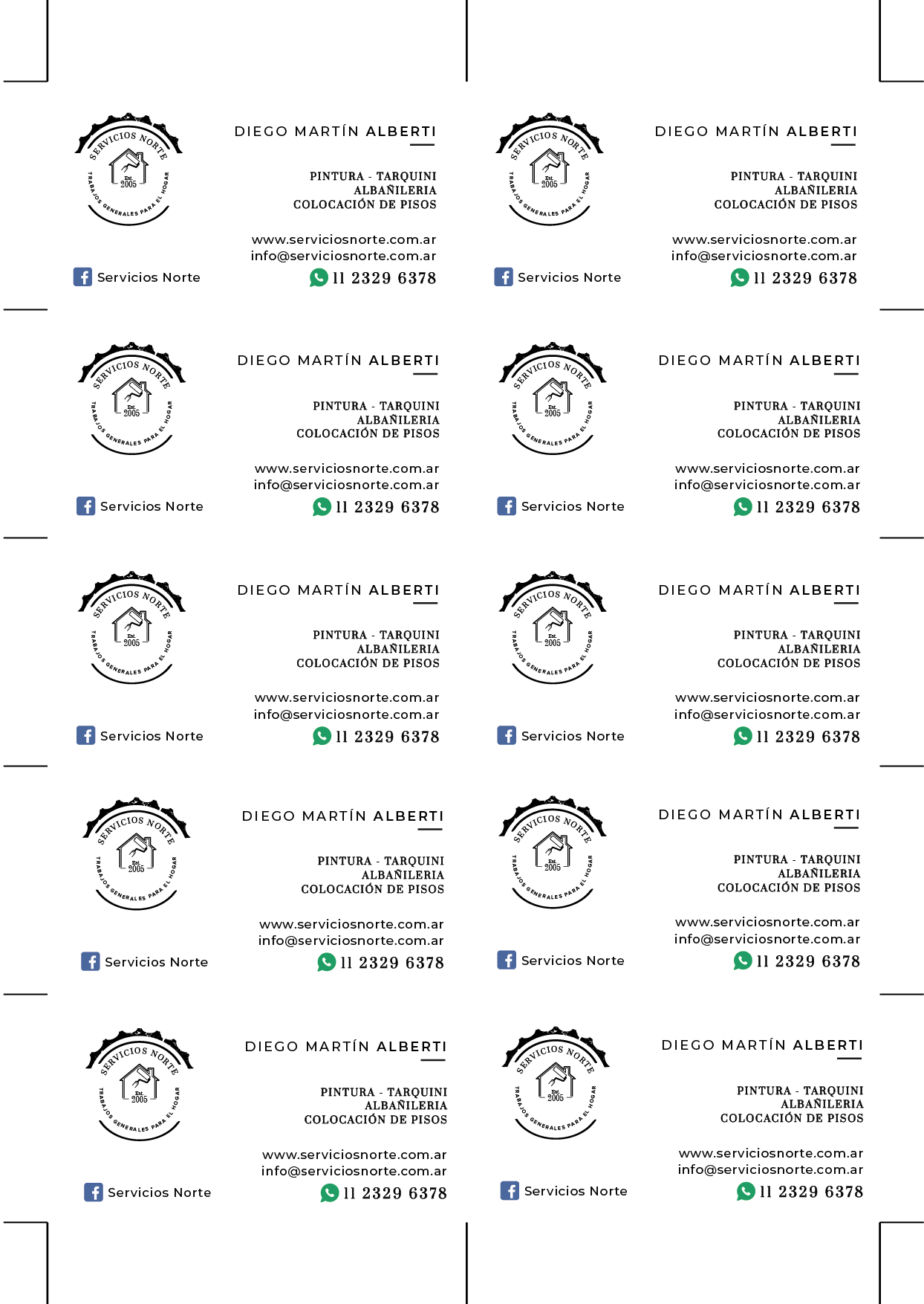 Burletes Norte - dorso